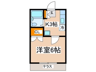 マイハウス多摩２号棟の物件間取画像